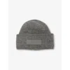Jacquemus Mens Dark Grey Le Bonnet Gros Grain Brand-patch Wool-blend Beanie In Dark Grey