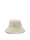 Jacquemus De-nimes Bucket Hat With Logo In White