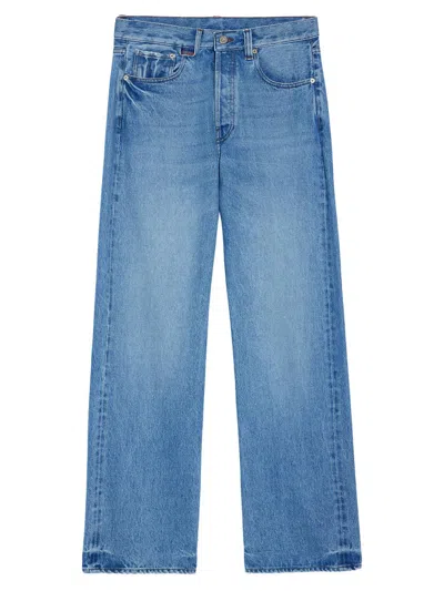 Jacquemus Men's De-nimes Cotton Straight-leg Jeans In Blue