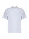 Jacquemus Grey Cotton T-shirt With Embroidered Logo In Gray