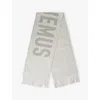 Jacquemus Womens Grey L'echarpe Wool-knitted Fringed Scarf In Grey