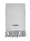 Jacquemus Men Grey The Moisson Scarf In Gray