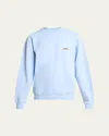 Jacquemus Light Blue Sweatshirt With Gros-grain Logo
