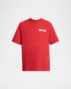 Jacquemus Le T-shirt Gros Grain Red T-shirt With Logo Patch On The Front In Cotton Man In Red