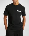 Jacquemus Le T-shirt Grosgrain Cotton Logo T-shirt In Black
