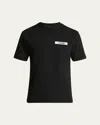 Jacquemus Minimalist Black Short-sleeve Cotton T-shirt With Patch Detail In Black