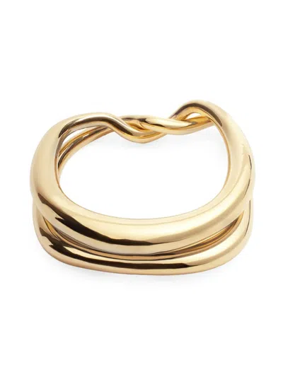 Jacquemus Men's Identify Cuff Bracelet In Light Gold