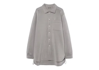 Pre-owned Jacquemus Men's  La Chemise Guimauve Shirt In Grey In Gray