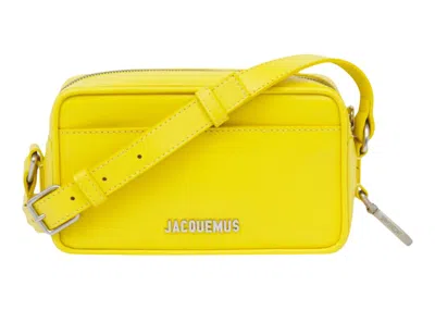Pre-owned Jacquemus Men's  Le Baneto Strapped Pochette Bag In Yellow