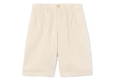 Pre-owned Jacquemus Men's  Le Short Gelati Pleated Shorts In Beige In Sand