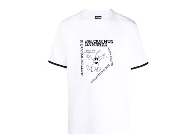 Pre-owned Jacquemus Men's  Le T-shirt Banana In White