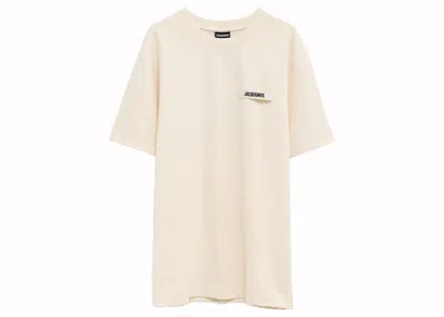 Pre-owned Jacquemus Men's  Le T-shirt Gros Grain In 150 Beige