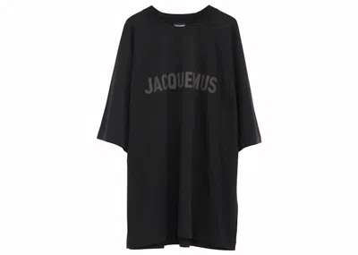 Pre-owned Jacquemus Men's  Le T-shirt Typo In Black