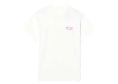 Pre-owned Jacquemus Men's  Le T-shirt Vague Print Wave Logo T-shirt In White