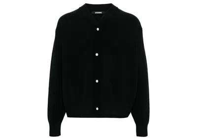 Pre-owned Jacquemus Men's  Pressstud Knitted Cardigan In Black