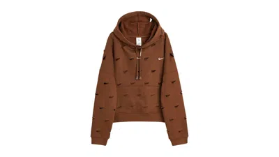Pre-owned Jacquemus Men's  X Nike Le Swoosh (asia Sizing) Hoodie In Brown