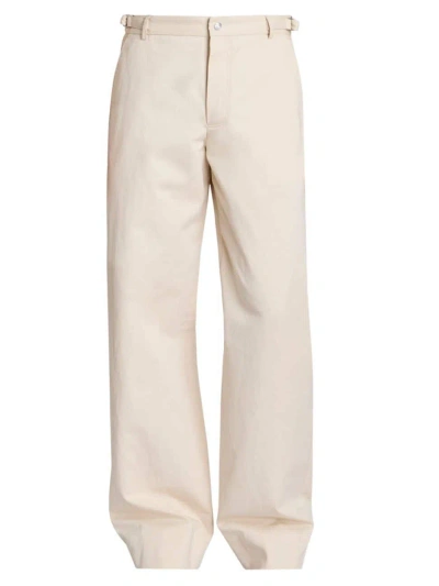 Jacquemus Men's Jean Cotton-linen Trousers In Beige