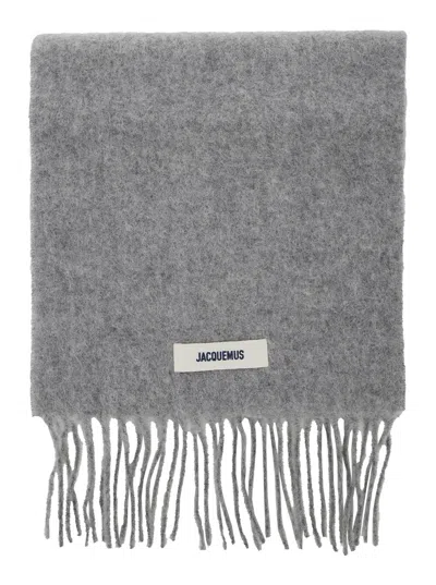 Jacquemus Men L Echarpe Carro In Gray