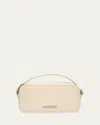 Jacquemus Men's La Baneto Leather Crossbody Bag In Light Ivory