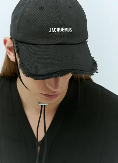 Jacquemus Men La Casquette Artichaut Baseball Cap In Black