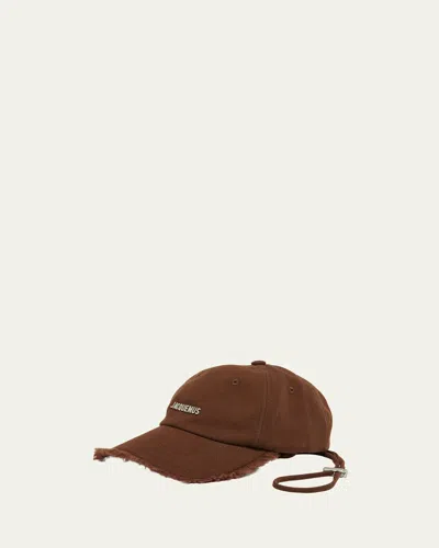Jacquemus Men's La Casquette Artichaut Baseball Cap In Brown