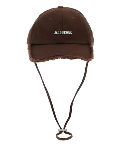Jacquemus Men La Casquette Artichaut Cap In Brown
