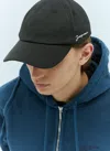 Jacquemus Cap Curved Brim Ventilation Eyelets In Black