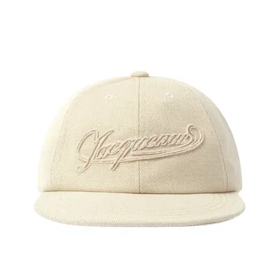 Jacquemus Men's La Casquette Baseball Cap In Off White
