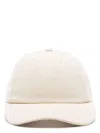 Jacquemus Logo Embroidered Curved Peak Baseball Cap In Offwhite