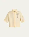 Jacquemus La Chemise Aloe In Palm Tree Light Yellow