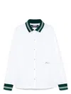 Jacquemus La Chemise Baseball White Shirt With Embroidered Logo On The Front In Cotton Man