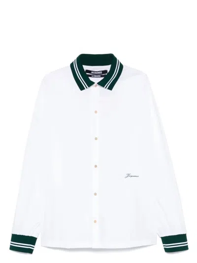 JACQUEMUS MEN'S LA CHEMISE BASEBALL ML SHIRT