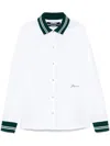 Jacquemus La Chemise Baseball White Shirt With Embroidered Logo On The Front In Cotton Man In White