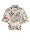 Jacquemus La Chemise Simon Printed Cotton Shirt In Multicolor