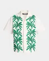 Jacquemus La Chemise Shirt In Print Painted Palmtrees