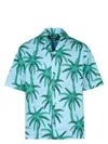 Jacquemus Short-sleeved Shirt With Tropical Palm Tree Print