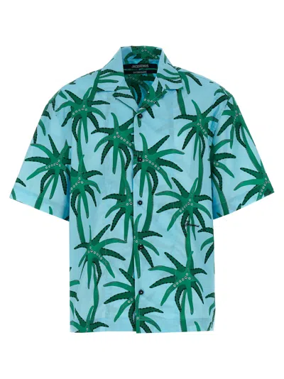 Jacquemus Men 'la Chemise Jean' Shirt In Green