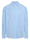 Jacquemus La Chemise Simon Logo Striped Shirt In Biglogo