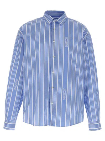 Jacquemus Men La Chemise Simon In Blue