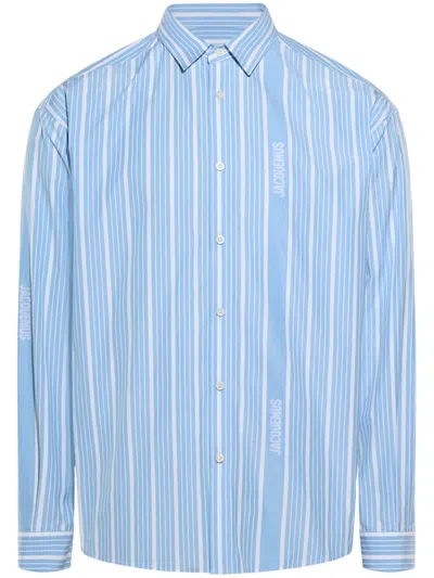 Jacquemus Men La Chemise Simon Shirt In Blue