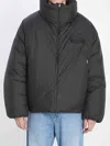 Jacquemus Quilted Jacket With High Collar And Pockets In Black