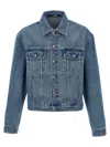 Jacquemus Vintage Light Wash Cropped Denim Jacket