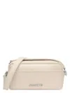 Jacquemus Zipper Shoulder Bag In Neutral