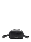 Jacquemus Rectangular Top Handle Shoulder Bag In Black