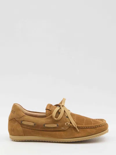 Jacquemus Men Le Batto Boat Shoes In Beige