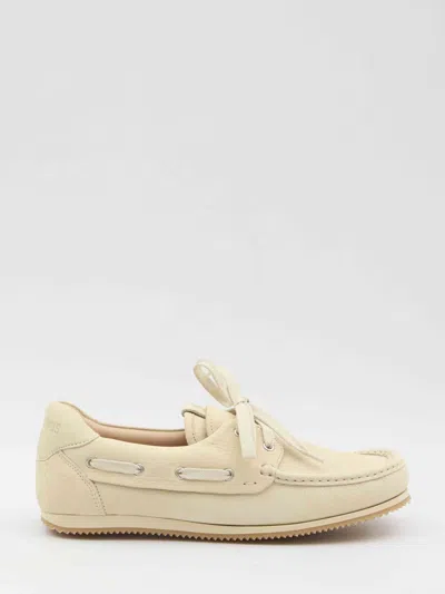 Jacquemus Men Le Batto Boat Shoes In Yellow