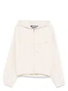 Jacquemus The Bateau Zip-up Windbreaker Jacket In Offwhite