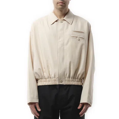 Jacquemus Long-sleeved Casual Jacket In Nude