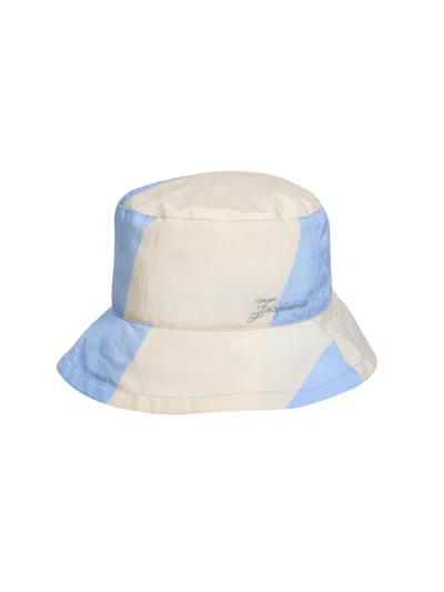 Jacquemus Men's Le Bob Baluchon Nylon Bucket Hat In Neutral
