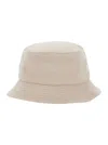 Jacquemus Beige Embroidered Logo Bucket Hat In Neutral